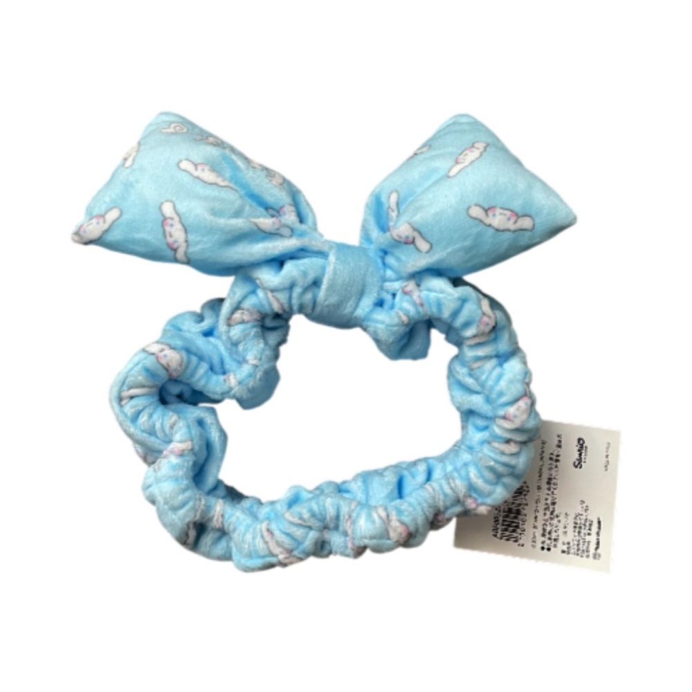 Sanrio Blue Cinnamoroll Printed Fabric Elastic Headband Free Size NWT